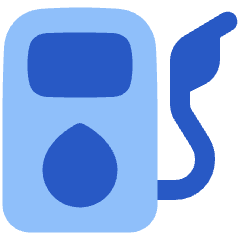 Gas Station Fuel Petroleum Icon from Plump Flat Set