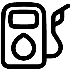 Gas Station Fuel Petroleum Icon from Plump Line Set