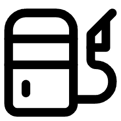 Gas Station Fuel Petroleum Icon from Core Line Set