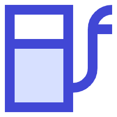 Gas Station Fuel Petroleum Icon from Sharp Duo Set