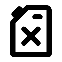 Gasoline Icon from Rounded Line - Streamline Material Set