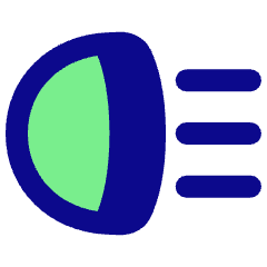 Headlights High Beam Icon from Plump Pop Set