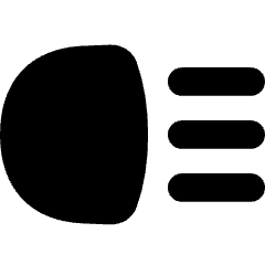 Headlights High Beam Icon from Flex Solid Set