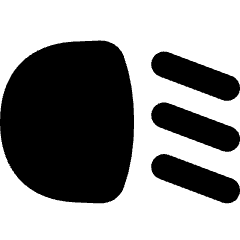 Headlights Low Beam Icon from Flex Solid Set