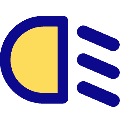 Headlights Low Beam Icon from Core Pop Set