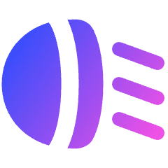 Headlights Low Beam Icon from Plump Gradient Set