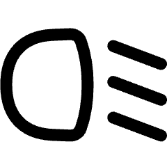 Headlights Low Beam Icon from Flex Line Set