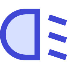 Headlights Low Beam Icon from Sharp Duo Set