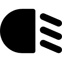 Headlights Low Beam Icon from Core Solid Set