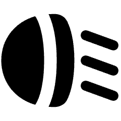Headlights Low Beam Icon from Plump Solid Set