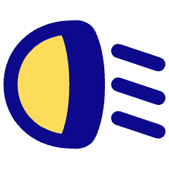 Headlights Low Beam Icon from Plump Pop Set