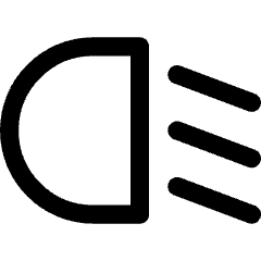Headlights Low Beam Icon from Core Line Set