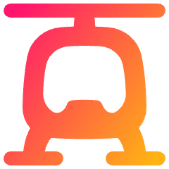 Helicopter Front Icon from Plump Gradient Set