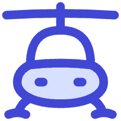 Helicopter Front Icon from Flex Duo Set