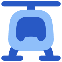 Helicopter Front Icon from Plump Flat Set