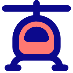 Helicopter Front Icon from Core Pop Set