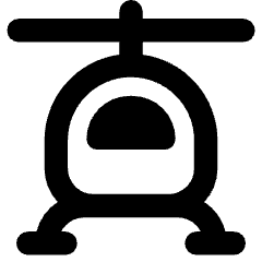 Helicopter Front Icon from Core Remix Set