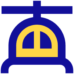 Helicopter Front Icon from Sharp Pop Set