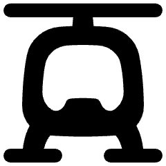 Helicopter Front Icon from Plump Solid Set