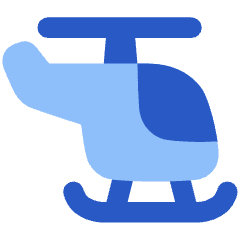 Helicopter Side Icon from Plump Flat Set