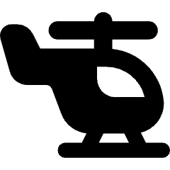 Helicopter Side Icon from Core Solid Set