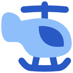 Helicopter Side Icon from Flex Flat Set