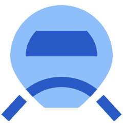 High Speed Train Front Icon from Sharp Flat Set