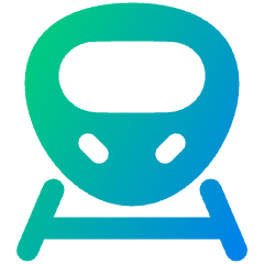 High Speed Train Front Icon from Plump Gradient Set