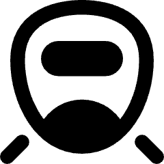High Speed Train Front Icon from Core Remix Set