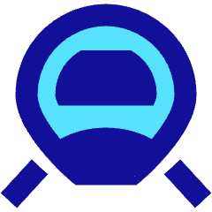 High Speed Train Front Icon from Sharp Pop Set
