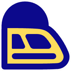 High Speed Train Side Icon from Plump Pop Set