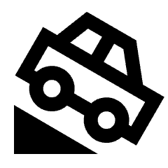 Hill Down Icon from Sharp Line - Material Pro Set