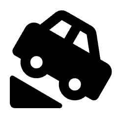 Hill Down Fill Icon from Rounded Fill - Streamline Material Set