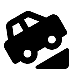 Hill Up Fill Icon from Rounded Fill - Streamline Material Set