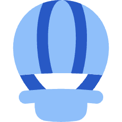 Hot Air Balloon Icon from Flex Flat Set