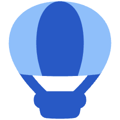 Hot Air Balloon Icon from Plump Flat Set