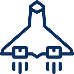 Jet Plane Icon from Cyber Line Set