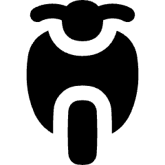Motocycle Front Icon from Flex Solid Set