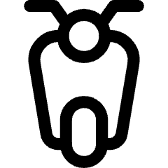 Motocycle Front Icon from Core Line Set
