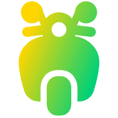 Motocycle Front Icon from Plump Gradient Set