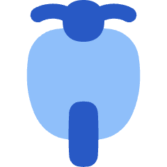Motocycle Front Icon from Flex Flat Set