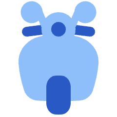 Motocycle Front Icon from Plump Flat Set