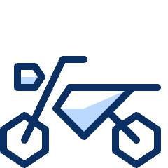 Motorbike 1 Icon from Cyber Duotone Set