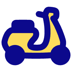 Motorcycle Courier Icon from Plump Pop Set