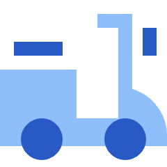 Motorcycle Courier Icon from Sharp Flat Set