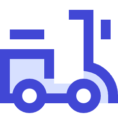 Motorcycle Courier Icon from Sharp Duo Set