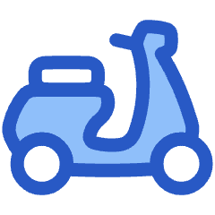 Motorcycle Courier Icon from Plump Duo Set