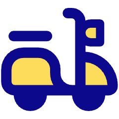 Motorcycle Courier Icon from Core Pop Set