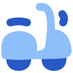 Motorcycle Courier Icon from Flex Flat Set