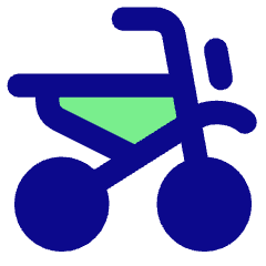 Motorcycle Side Icon from Core Pop Set